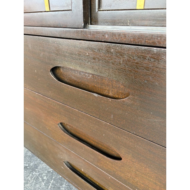Wood Mid Century Harvey Probber for Dunbar Tallboy For Sale - Image 7 of 11
