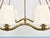 Large Viennese Modernism Curved Brass Wave Chandelier by Hugo Gorge, 1940s For Sale - Image 14 of 18