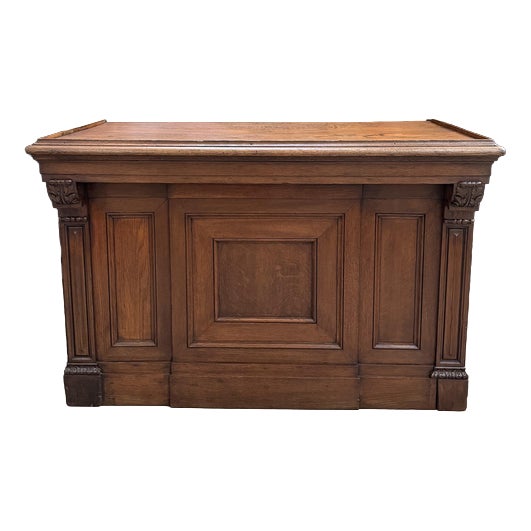 Early 20th Century Oak Store Counter For Sale