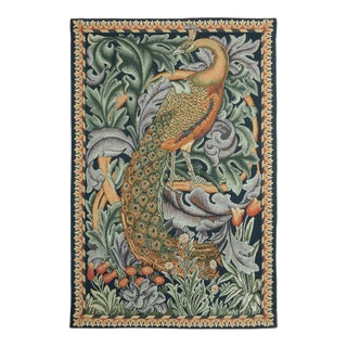 The Peacock Loom Woven Tapestry - 110 X 73 Cm (3'7" X 2'5") - Requires Rod Size 2 For Sale