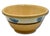 English Nice Antique English Blue Seaweed Decorated & Banded Yellow Ware Kitchen Mixing Bowl - Circa Mid 19th Century For Sale - Image 3 of 18