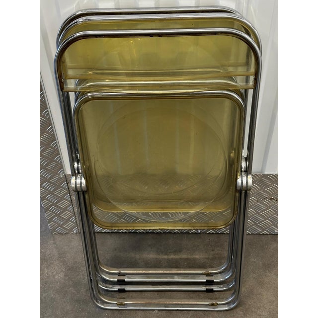 Plia Folding Chairs attributed to Giancarlo Piretti for Castelli, Italy, 1970s, Set of 3 For Sale - Image 3 of 18