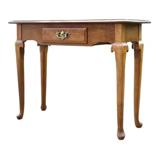 Ethan Allen 1776 Collection Maple Console Table For Sale