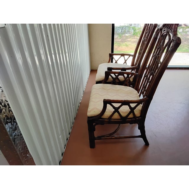 Hollywood Regency Lexington Royal Kahala Dining Chairs For Sale - Image 3 of 10