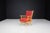 Scandinavian Mid-Century Modern Lounge Chairs in Beech and Red Upholstery, 1950s, Set of 2 For Sale - Image 12 of 13