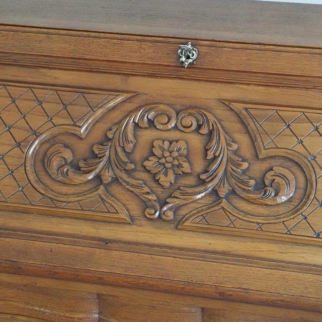 Brown Louis XV Style French Secretaire in Wood, 1900 For Sale - Image 8 of 16