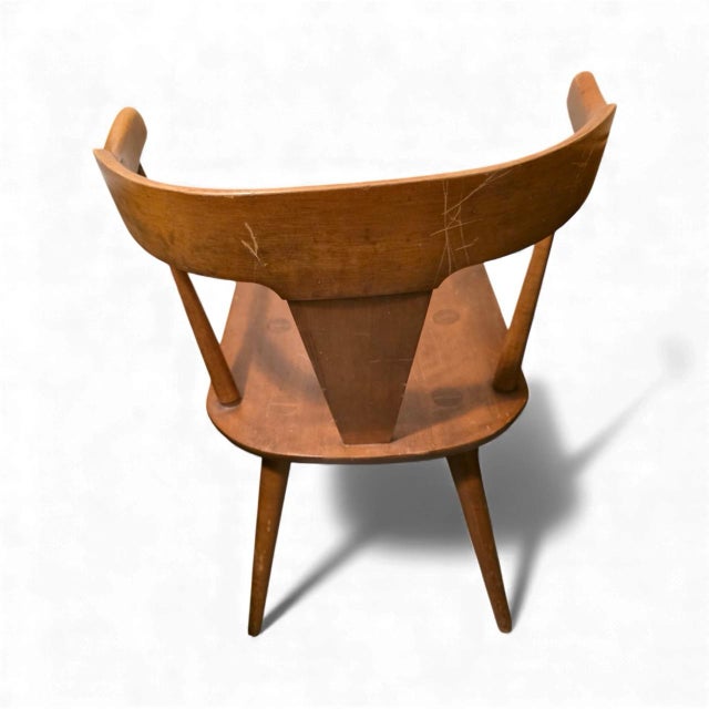 Mid Century Modern Paul McCobb Writing Desk With Custom Glass Top and Original Chair- 3 Pieces For Sale - Image 11 of 11