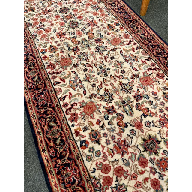 Ivory Indian Farahan Style Runner For Sale - Image 8 of 12