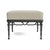 Brown Jordan Brown Jordan Calcutta Ottoman, Textured Pewter frame with Fusion Meadow fabric For Sale - Image 4 of 11