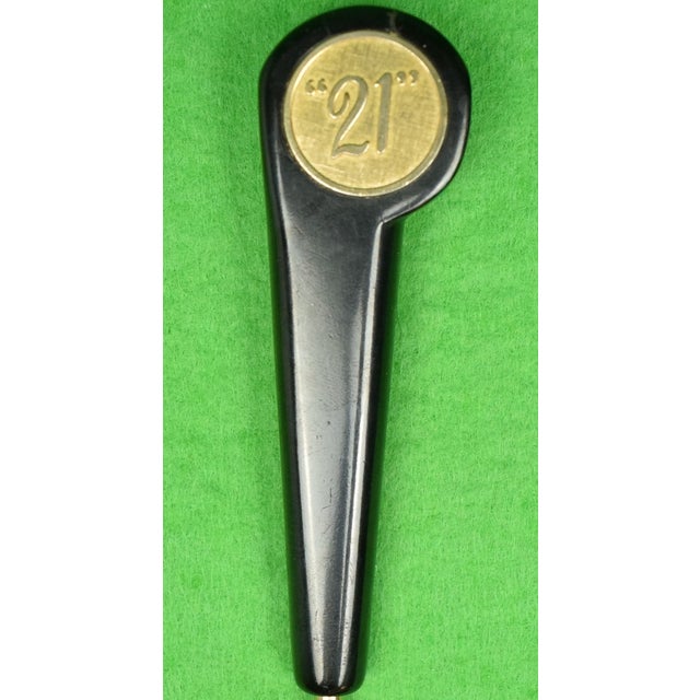 Traditional "21" Club Bartender's Cocktail Stirrer For Sale - Image 3 of 3