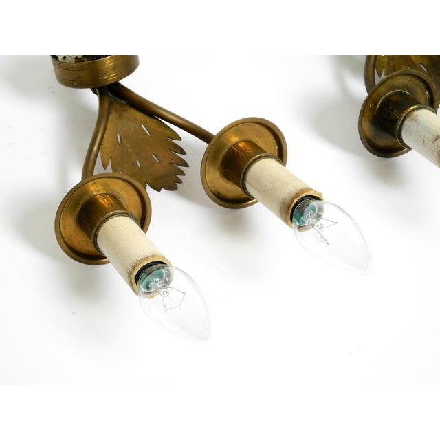 Mid-Century Modern Brass Wall Lamps from Vereinigte Werkstätten, 1950s, Set of 2 For Sale - Image 17 of 18