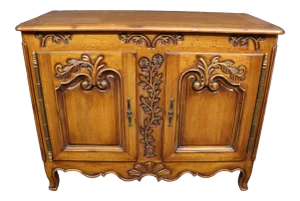 Louis XV Style Carved Cherry Commode
