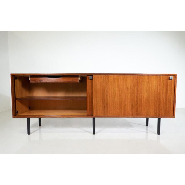 Brown Mid-Century Modern Sideboard attributed to Alfred Hendrickx , Belgium, 1960s For Sale - Image 8 of 16
