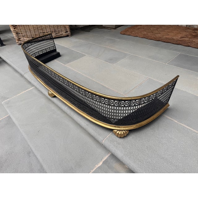 English 1920s Fireplace Fender For Sale - Image 3 of 3