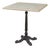 Matthew Izzo Home Avignon Lightly Distressed Oak French Bistro Table With Cast Iron Base - Square For Sale