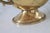 Brass Vintage Oval Brass Pedestal Bowl W/ Ornate Handles For Sale - Image 8 of 12