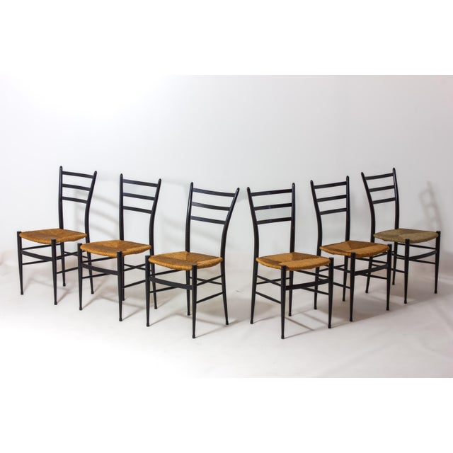 Spinetto Chairs from Chiavari, 1960s, Set of 8 For Sale - Image 10 of 12