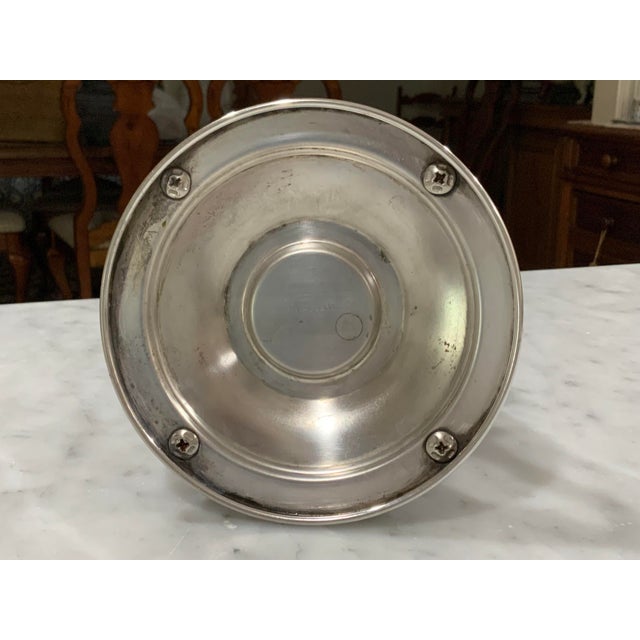 Silver F. B. Rogers Silver‑Plated Butter, Sauce or Gravy Warmer on Ornate Stand - Regency Dining, Holiday Dining, Entertaining, Thanksgiving - See Pics! For Sale - Image 8 of 9