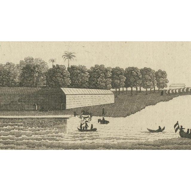 Paper Antique View of Batavia Port Jakarta, 1778 For Sale - Image 7 of 9