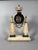 Louis XVI period portico clock, white marble and Wedgwood porcelain, 18th century For Sale - Image 4 of 6