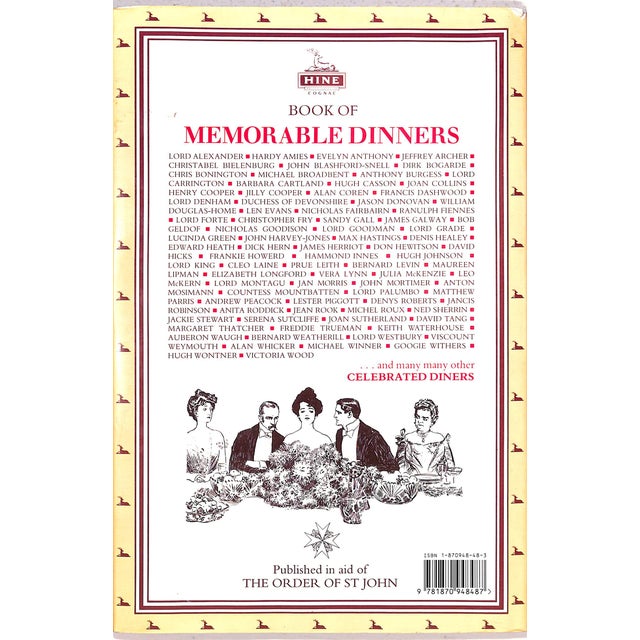 Traditional "Memorable Dinners" 1991 Nimmo, Derek [Edited By] For Sale - Image 3 of 10