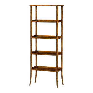 Rustic Country Walnut Etagere