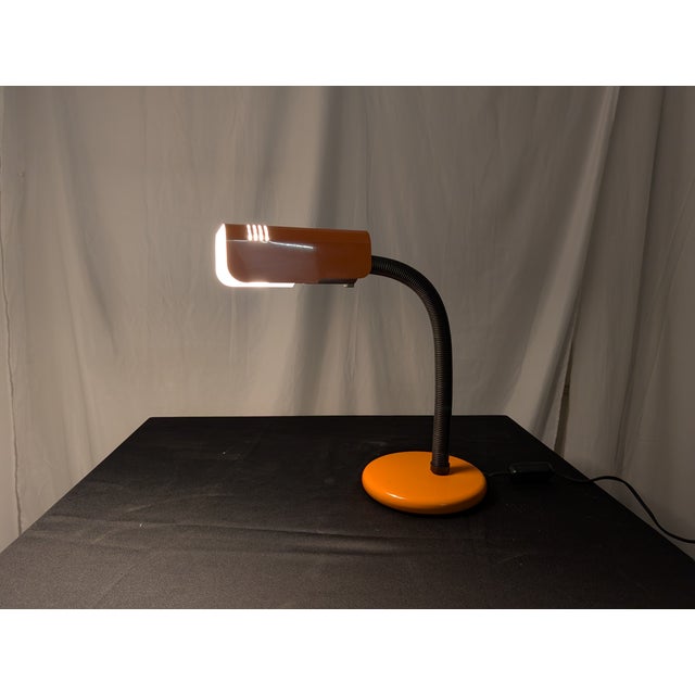 Orange Targetti Table Lamp, 1970s For Sale - Image 4 of 7