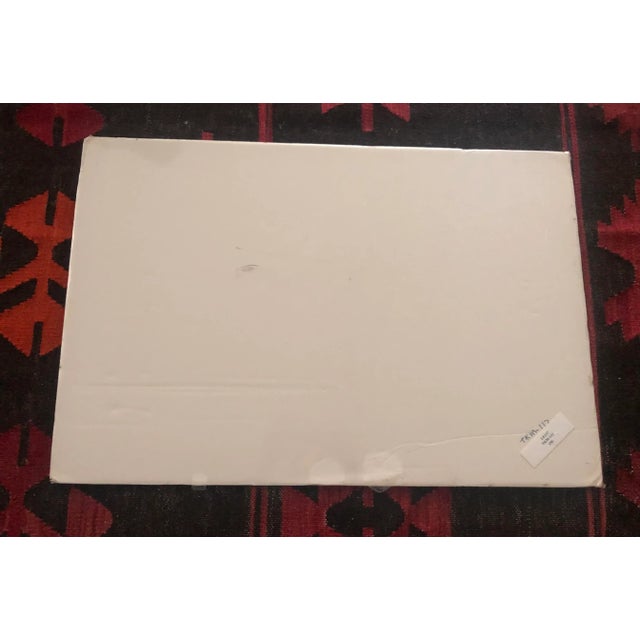 Vintage Geometric Abstract Lithograph Print Signed 80's For Sale - Image 9 of 10