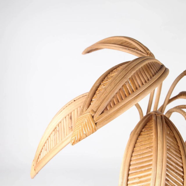 Rattan Coconut Lamp For Sale - Image 3 of 6