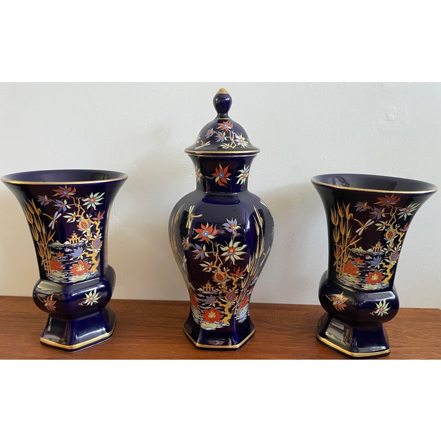 22K 3 Piece Mantel Set by Bareuther Waldsassen Bavaria For Sale - Image 6 of 6