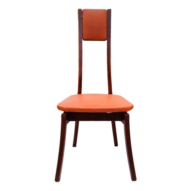 Set of four rare "programma s11" chairs, produced by sorgente dei mobili and designed by angelo mangiarotti, 1972 this...