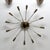 wonderful aged brass twelve light Aura-38™ Flushmount Light designed by Gallery L7, handcrafted and finished in Los...