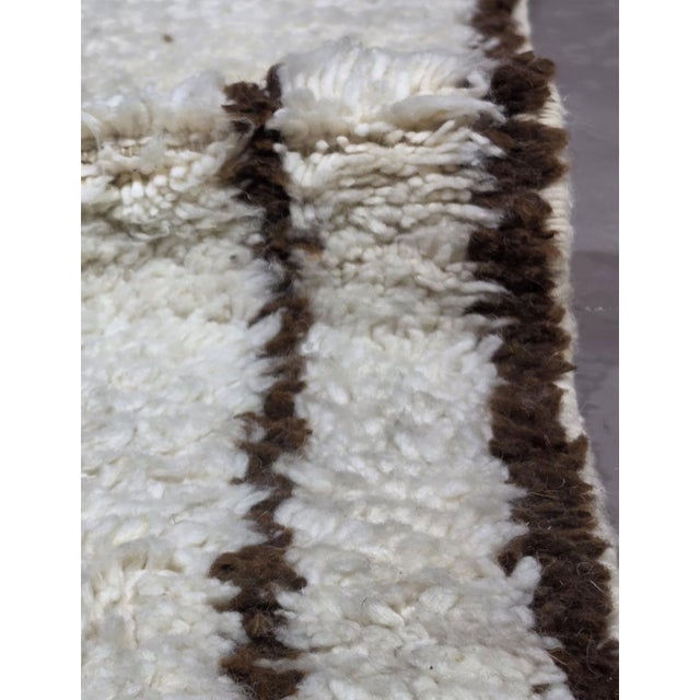 Handknotted Berber Wool Rug - 9.8 X 7.9 Ft For Sale - Image 4 of 6