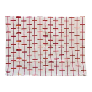 White & Red Vintage Heirloom Kente