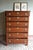 19th-century Dutch oak Empire chiffonier, chest of drawers. The height is 151 cm. The width is 102 cm. The depth is 49 cm....