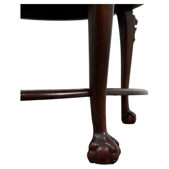 Wood Antique Early 20th Century Chippendale Mahogany Coffee Table For Sale - Image 7 of 8