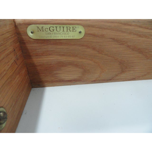 1970s McGuire American Furniture Side Table For Sale - Image 9 of 9