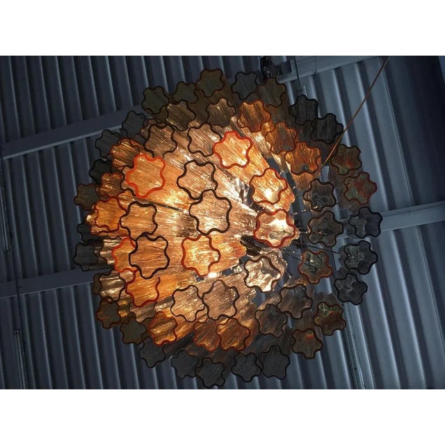 Impressive Murano Glass Sputnik Chandelier like mazzega zuccheri venini barovier style Diameter 75 cm =29.5 ” Height 60 cm...