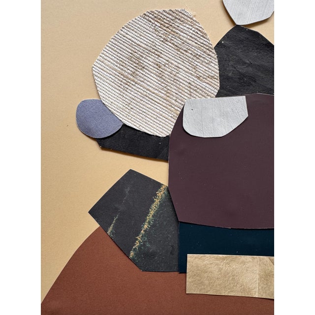 Abstract "Memorabilia 1" Original Mixed-Media Collage on Paper by Zac Woodiel For Sale - Image 3 of 9
