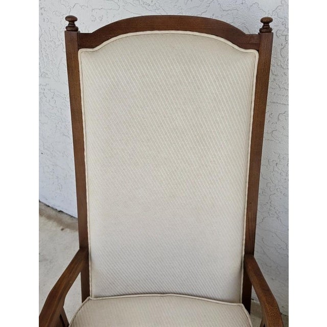 Vintage 1960s Italian Hollywood Regency High Back Lounge Armchairs Pair For Sale - Image 12 of 17