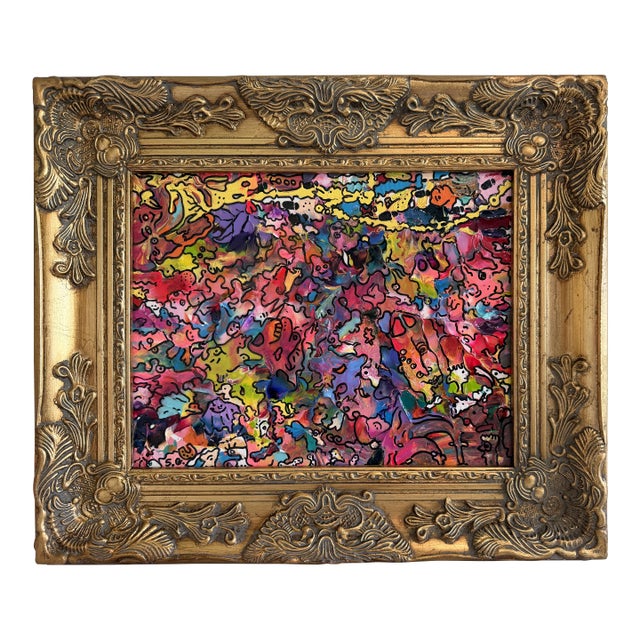 Original Abstract Painting Serg Graff "Mystic Mana Gerie" Fantasy Surreal Coa For Sale