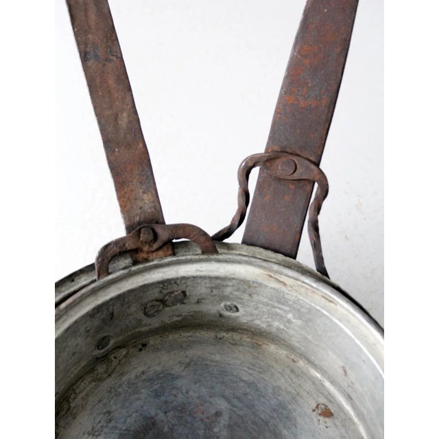Antique Copper Saute Pans Pair For Sale - Image 9 of 13