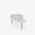 Italian Organic Form Carrara Marble Cocktail Table With Brass Legs For Sale - Image 4 of 10