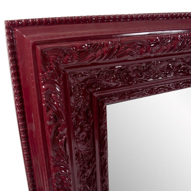 Kenneth Ludwig Chicago Nottingham Red Mirror For Sale - Image 4 of 7
