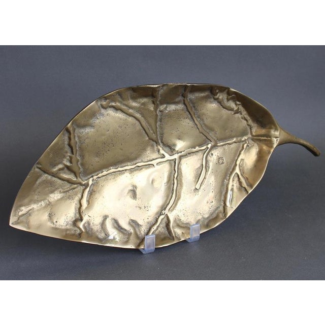 Brass Leaf Tray II by David Marshall, 1980s For Sale - Image 8 of 14