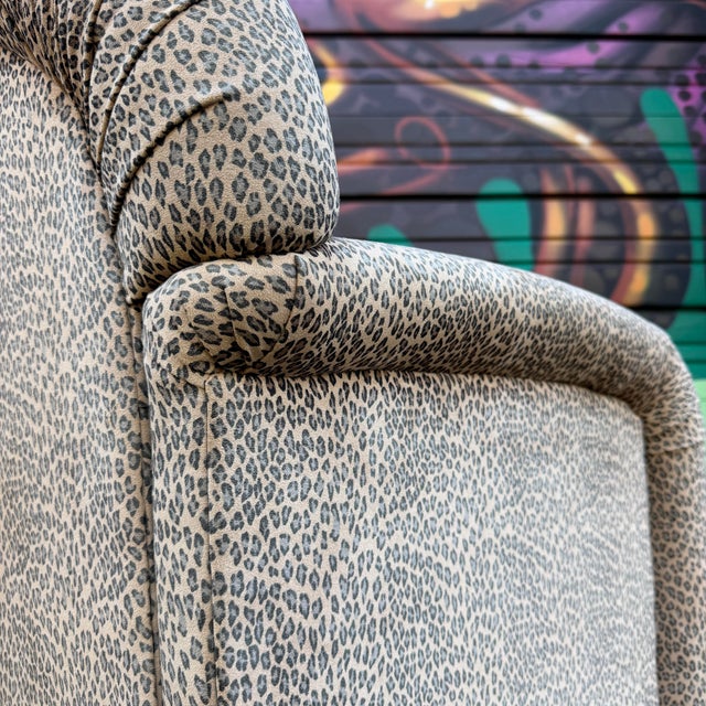 Pair of 1980s Cheetah Print Accent Club Chairs For Sale - Image 11 of 12