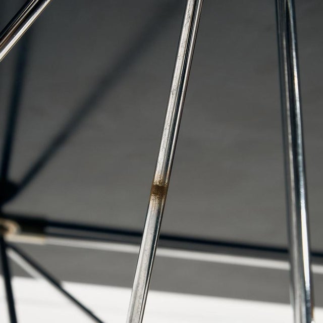 Glass and Steel Dining Table by Max Sauze, 1970s For Sale - Image 10 of 12