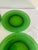 Mid 20th Century Vintage Emerald Green Glass Plates, Vereco France - Set of 4 For Sale - Image 5 of 8