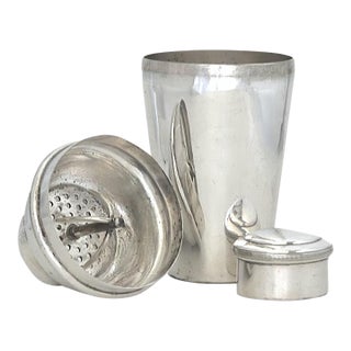 Early 20th Century English William Suckling Cocktail Shaker W/Ice Breaker For Sale