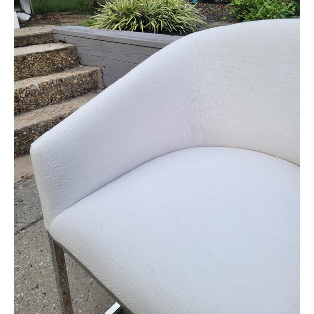 Restoration Hardware Emery Barrelback Slope Arm Chair For Sale In Baltimore - Image 6 of 9